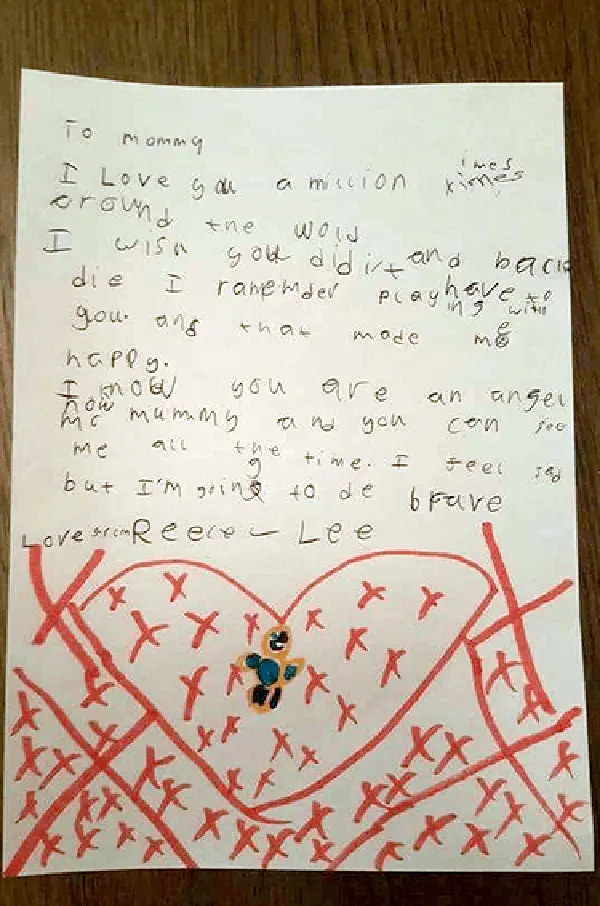 Letter-to-Mommy-from-Reece-Lee2 A letter written by a child to his mother